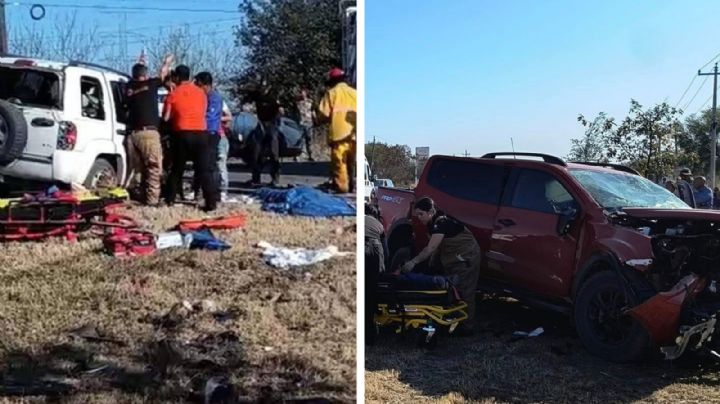 Trágico rebase deja tres muertos; conductor invade carril y choca de frente | VIDEO