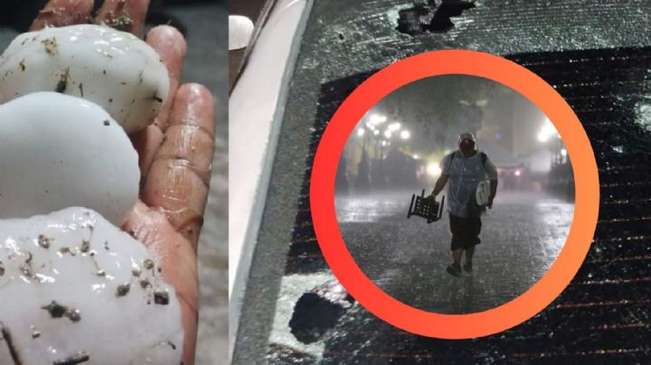 De 29°C a granizo; Monterrey se ve sorprendido por un cambio climático repentino | FOTOS