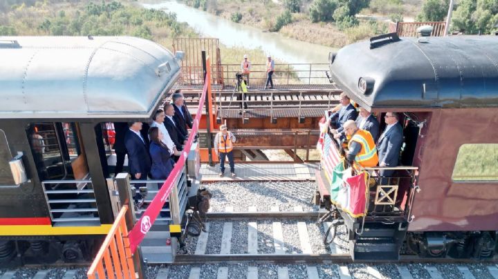 Inauguran Puente Ferroviario Ottensmeyer que une Estados Unidos y México