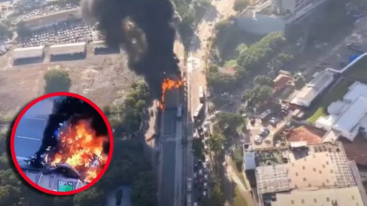 Avionazo en Sao Paulo, Brasil; impactó contra un autobús de pasajeros | VIDEO