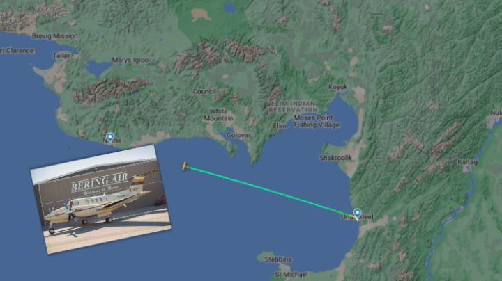 Avión de Bering Air y pasajeros desaparecen en el territorio de Alaska