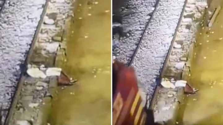 Joven se duerme en los rieles del tren y locomotora le pasa por encima: sucede milagro | VIDEO