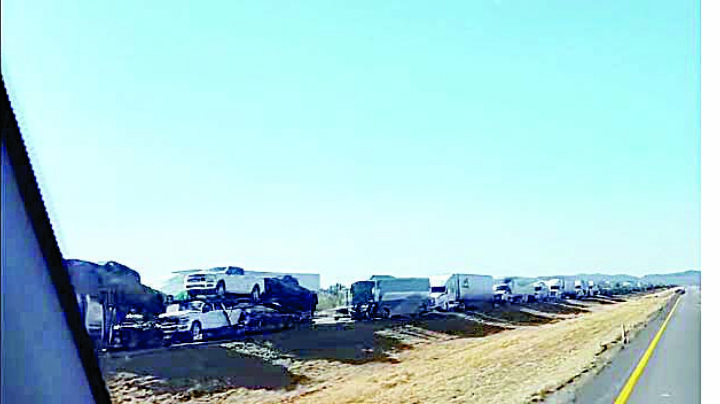 Accidentes colapsan carreteras Nuevo Laredo-Monterrey en dos días