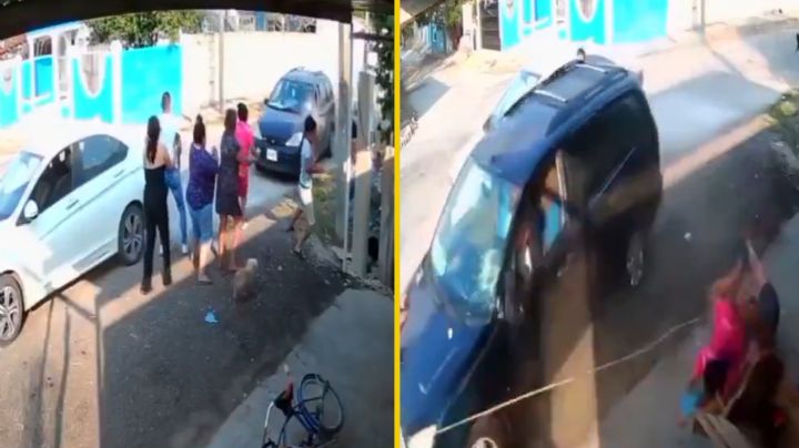 MOMENTO EXACTO en que familia es atropellada; mujer embarazada entre las víctimas | VIDEO
