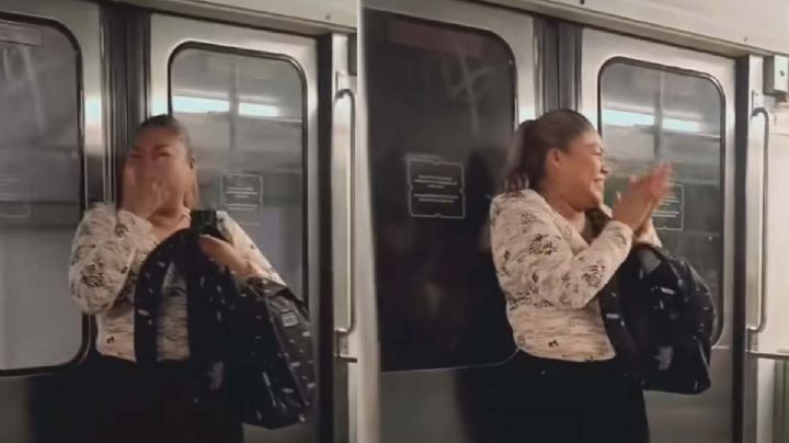 Sorprenden a vendedora del Metro en su cumpleaños; usuarios le cantan las mañanitas | VIDEO