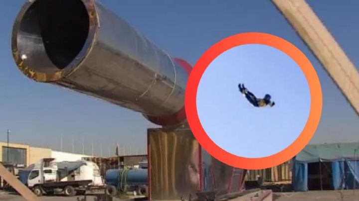 MOMENTO EXACTO en el que 'Hombre Bala' sufre grave accidente al ser lanzado por cañón