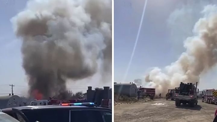 Explosiones y fuego consumen bodega en la colonia Las Misiones, en la Carretera 359