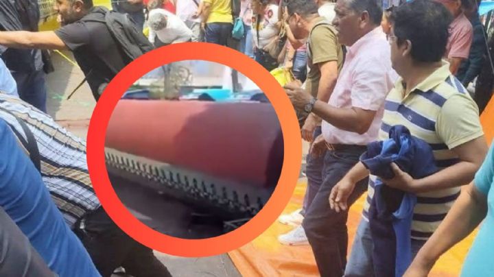 MOMENTO EXACTO en el que maestra muere aplastada; techó colapsó sobre ella