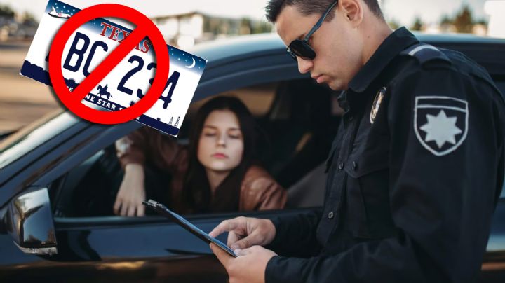 Texas: ¿de cuánto es la multa por conducir con solo una placa en el vehículo?