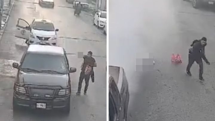 Captan MOMENTO EXACTO en el que matan al maestro 'Cande'; asesino causó terror