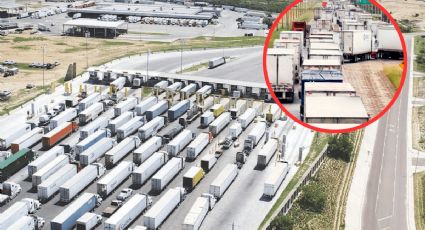 Tráileres quedan varados en aduana de Nuevo Laredo; esta es la razón