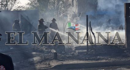 Tragedia en Nuevo Laredo: dos familias se quedan sin hogar por voraz incendio; lo perdieron todo