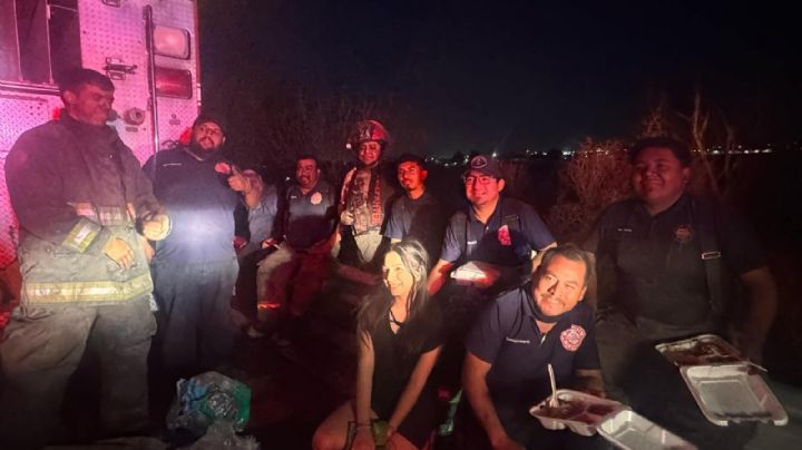 Bomberos de Nuevo Laredo trabajan sin descanso ante incendios; ciudadanía lleva comida y sueros