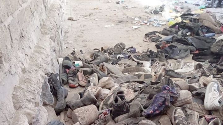 Descubren un supuesto crematorio clandestino, hay 400 pares de zapatos, ropa y maletas