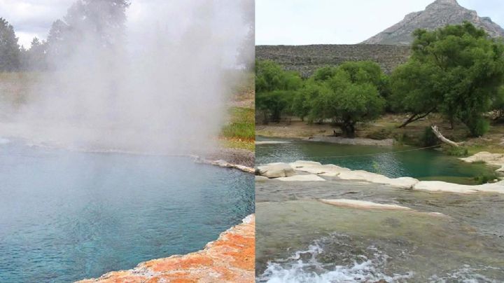 Pueblo Mágico con aguas termales para nadar rodeado de montañas