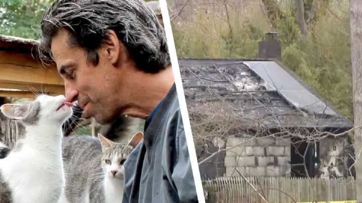 Hombre y sus 100 gatos mueren durante un incendio; dio su vida por intentar salvar a los felinos