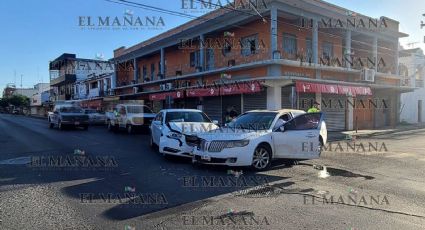 A Eloy se le borró la sonrisa tras chocar aparatosamente en el Centro de Nuevo Laredo; andaba ebrio