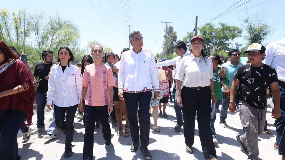 Américo Villarreal acompañó a Claudia Sheinbaum en Tamaulipas.