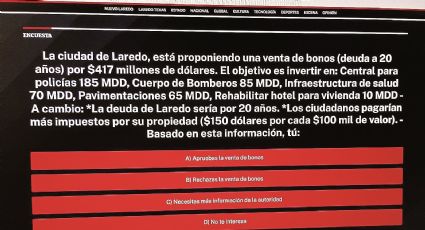 Rechazan 6 de 10 venta de bonos en Laredo, Texas