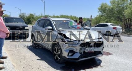 Fuerte accidente cerca del Banco del Bienestar; Lizeth no alcanzó a frenar y embistió a Cynthia