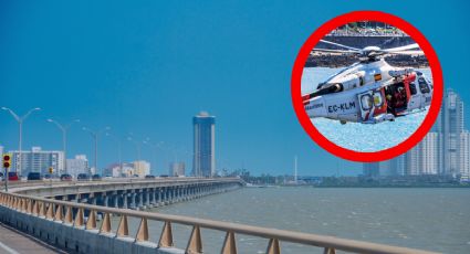 MOMENTO EXACTO en el que un hombre se tira de un puente en la Isla del Padre | VIDEO