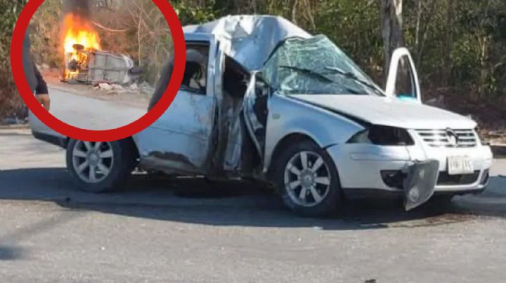 Tragedia: mujer muere tras chocar brutalmente en esta carretera de México; fue decapitada