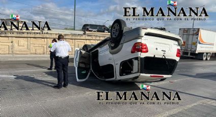 Milagro en Jueves Santo: hombre se salva de morir tras volcar su camioneta cerca del Bulevar Colosio