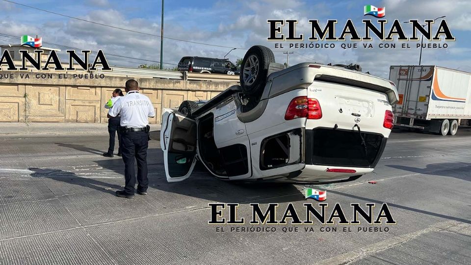 El hombre perdió el control de la camioneta y esta atravesó el barandal de contención