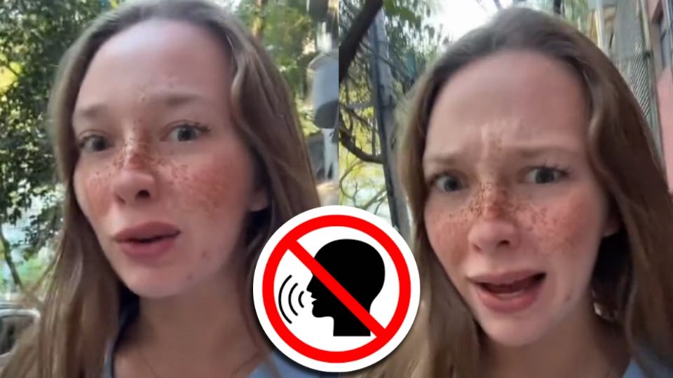La joven extranjera, preocupada por hablar el idioma nativo del país, se enojó de que en ciertos barrios de la capital se escuchara mayormente el inglés