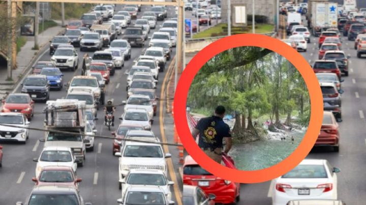 Nuevo León: colapsa la Carretera Nacional rumbo al Río Ramos tras cierre por saturación