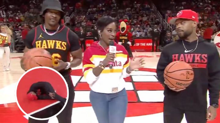 Aficionado de la NBA termina con la pierna rota durante concurso de medio tiempo | VIDEO
