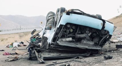 Los pasajeros del autobús volcado salieron de Monclova al tianguis de Chinconcuac: dos murieron