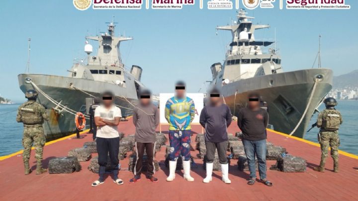 Aseguran 4.2 toneladas de cocaína en dos operaciones marítimas; hay 5 detenidos | VIDEO