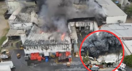 Fábrica de Bachoco queda reducida a cenizas tras incendio; evacuaron a empleados | VIDEO