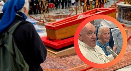 Monja rompe protocolo y reza frente al féretro del papa Francisco; ¿de quién se trata?