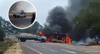 Michoacán y Jalisco tienen día violento; reportan ataques armados, quema de tiendas y vehículos