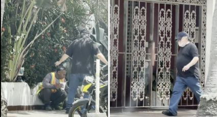 Extranjero corre a obrero por comer en la banqueta frente a su casa; acto genera protestas | VIDEO