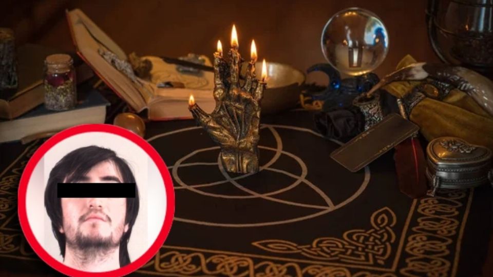El implicado les esperaba en el porche delantero, completamente cubierto de sangre y portando una Biblia en sus manos