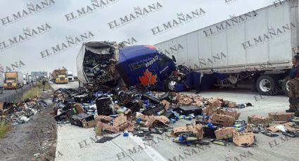 Identifican a trailero que murió prensado en brutal carreterazo; viajaba a Nuevo Laredo | VIDEO