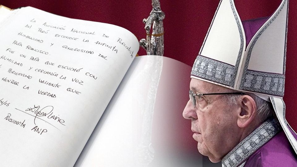 Escribe tu condolencia al papa