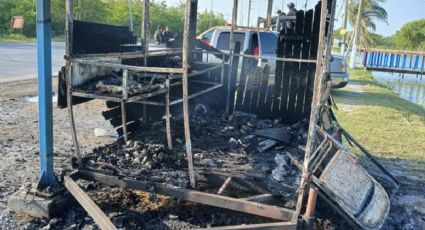 'No sé con que afán lo hicieron, pero fue intencional'; incendio acaba con puesto de mariscos