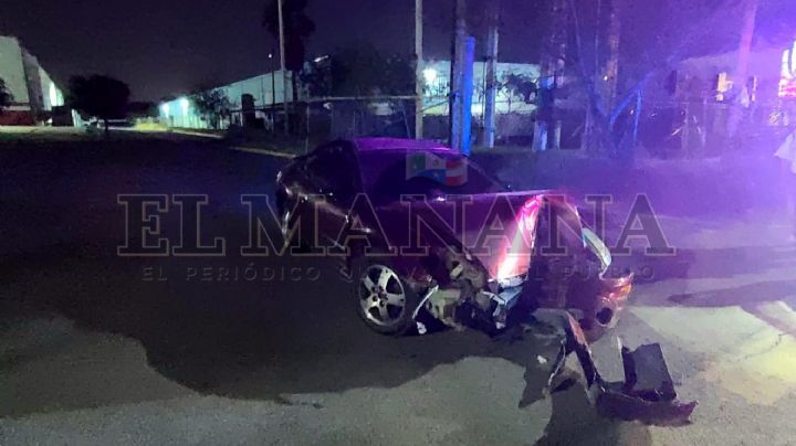 Eduardo salió de fiesta y terminó estampado contra un anuncio en la Colonia La Fe