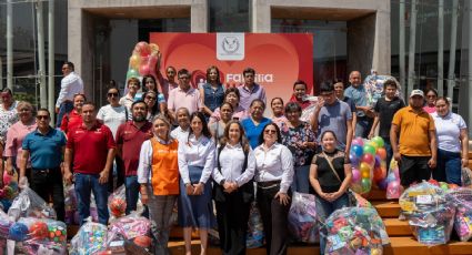 Alegrando corazones, la UAT entrega juguetes a la niñez tamaulipeca