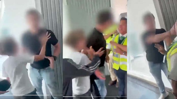 Pasajero borracho golpea a trabajador de Viva Aerobús; sus hijos suplicaban que parara | VIDEO