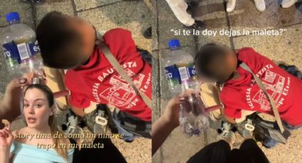 ‘No me voy a quitar hasta que me des dinero’: captan a ‘niño extorsionador’ en CDMX | VIDEO