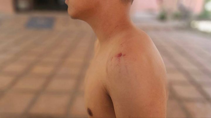 Acusan a Guardia Estatal de golpear a joven cuando iba a su trabajo en Nuevo Laredo