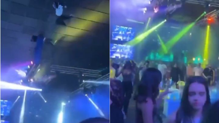 MOMENTO EXACTO en el que techo colapsa y aplasta a personas en un bar; hay 15 muertos