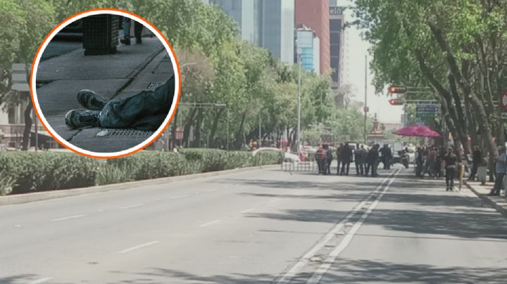 Hallan muerto a un indigente afuera de Chapultepec; podría haberse caído |VIDEO