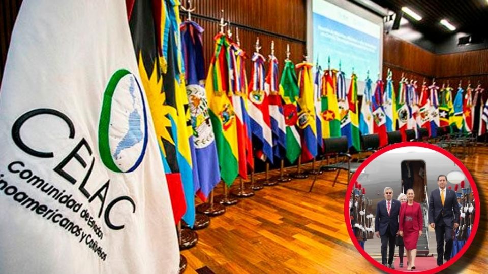 Sheinbaum fue acompañada por la delegación mexicana con el canciller Juan Ramón de la Fuente y la subsecretaria para América Latina, Raquel Serur Smeke