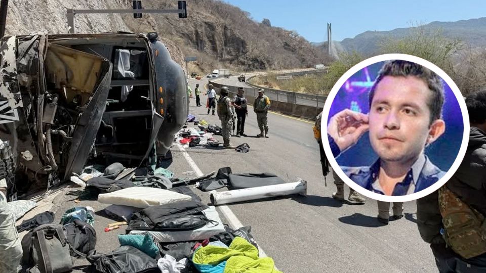 Memo Garza, grave accidente carretero.